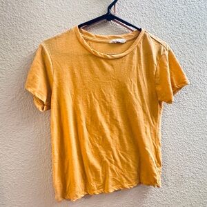 Casual Yellow Women's Top